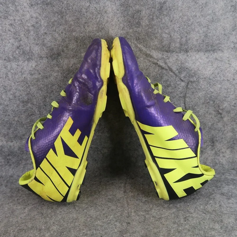 Nike Shoes Kids 5 Cleats Soccer Mercurial FG Sports Athletic Purple Volt Youth
